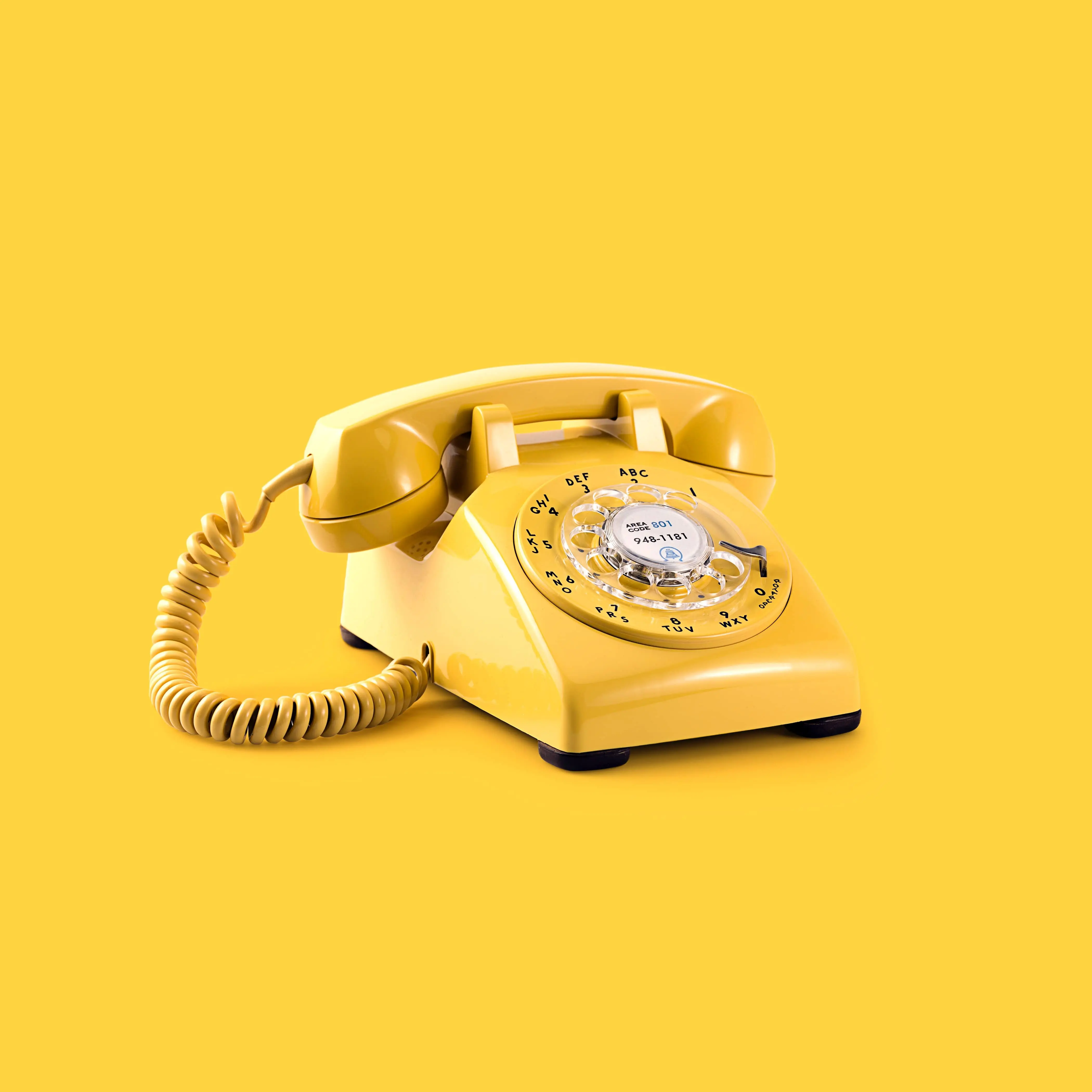 yellow phone